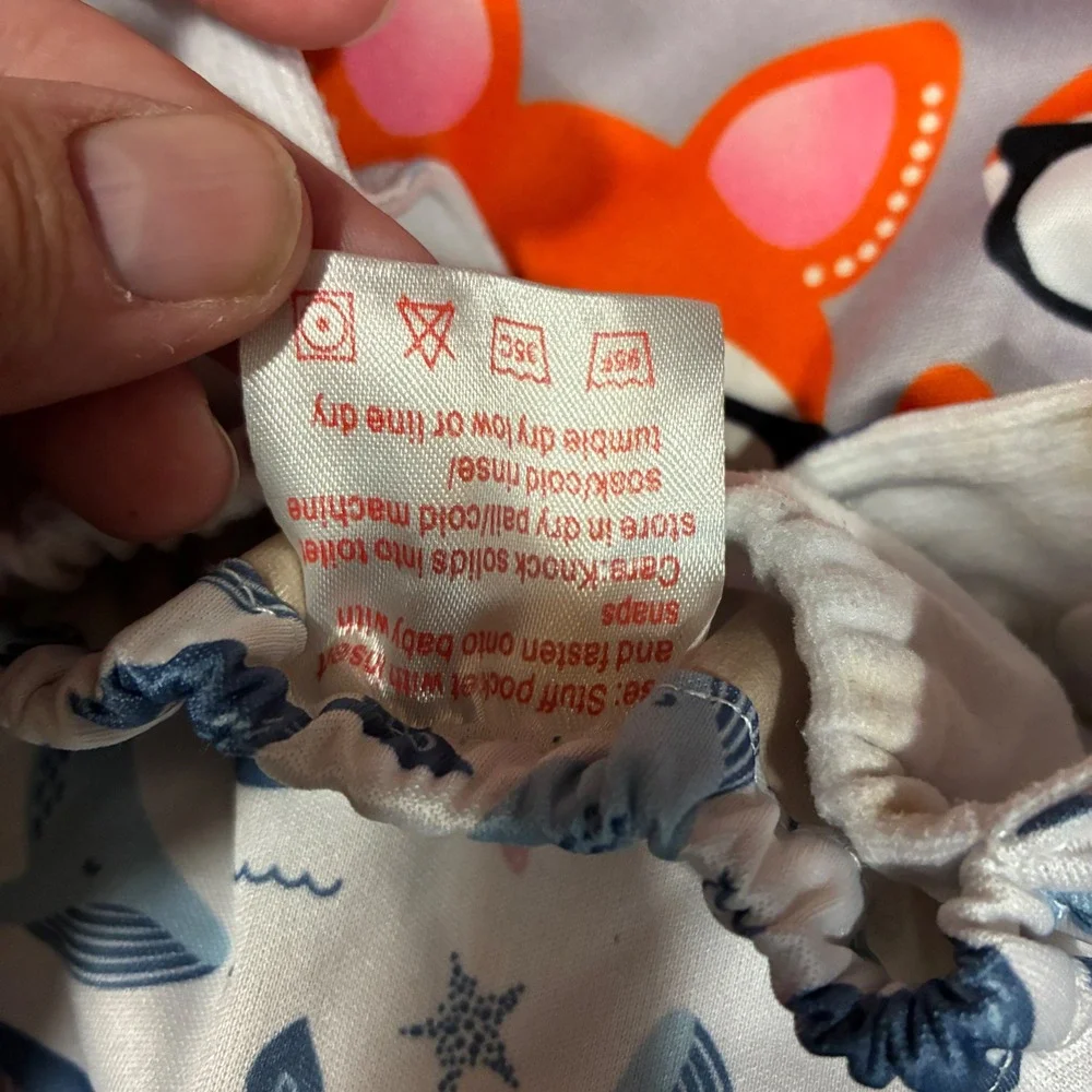 6 Babygoal AlvaBaby Wegreeco Cloth Diaper Lot Pocket Inserts Bamboo Rayon OS